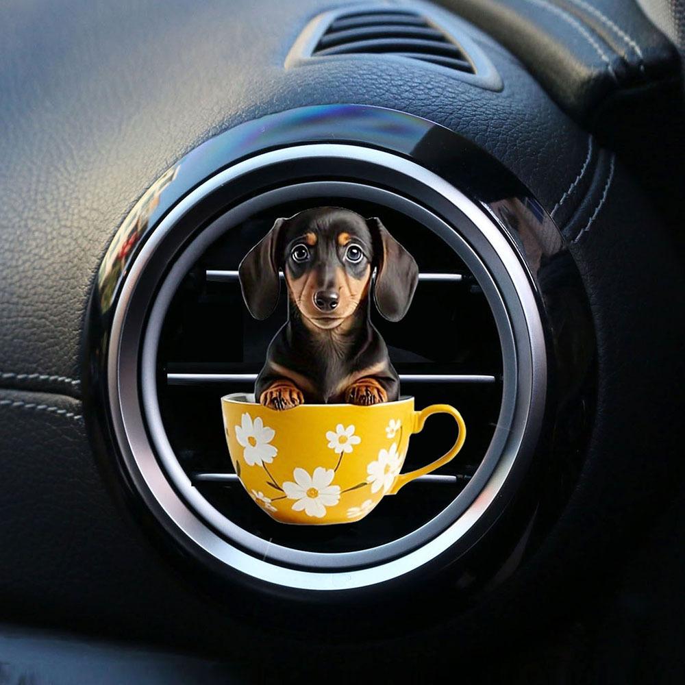 Niedliche Cartoon 2D Kätzchen Lüftungsklammer Auto Lufterfrischer Auto Klimaanlage Luftauslass Aroma Diffusor Auto Innendekoration