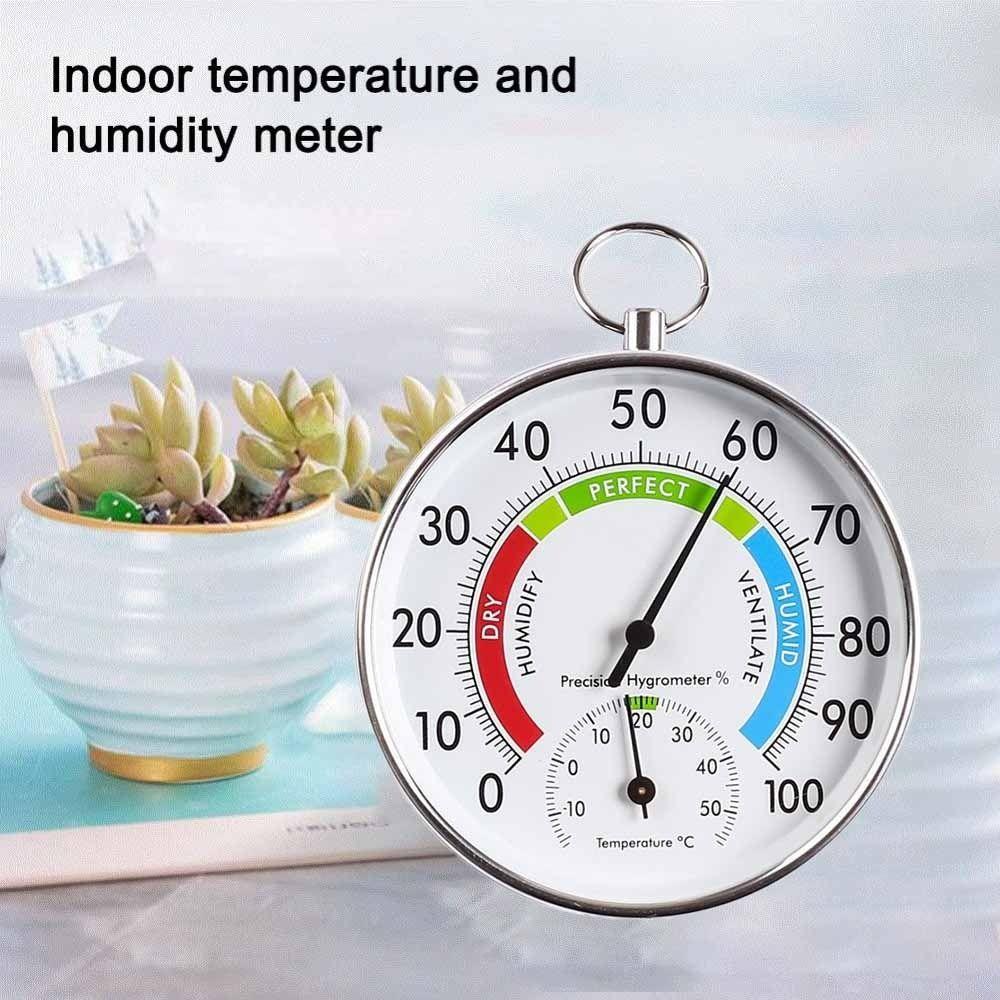 2 In 1 Wall Thermometer Hygrometer Wall-mounted Sensor Temperature Humidity Gauge  Sauna Room