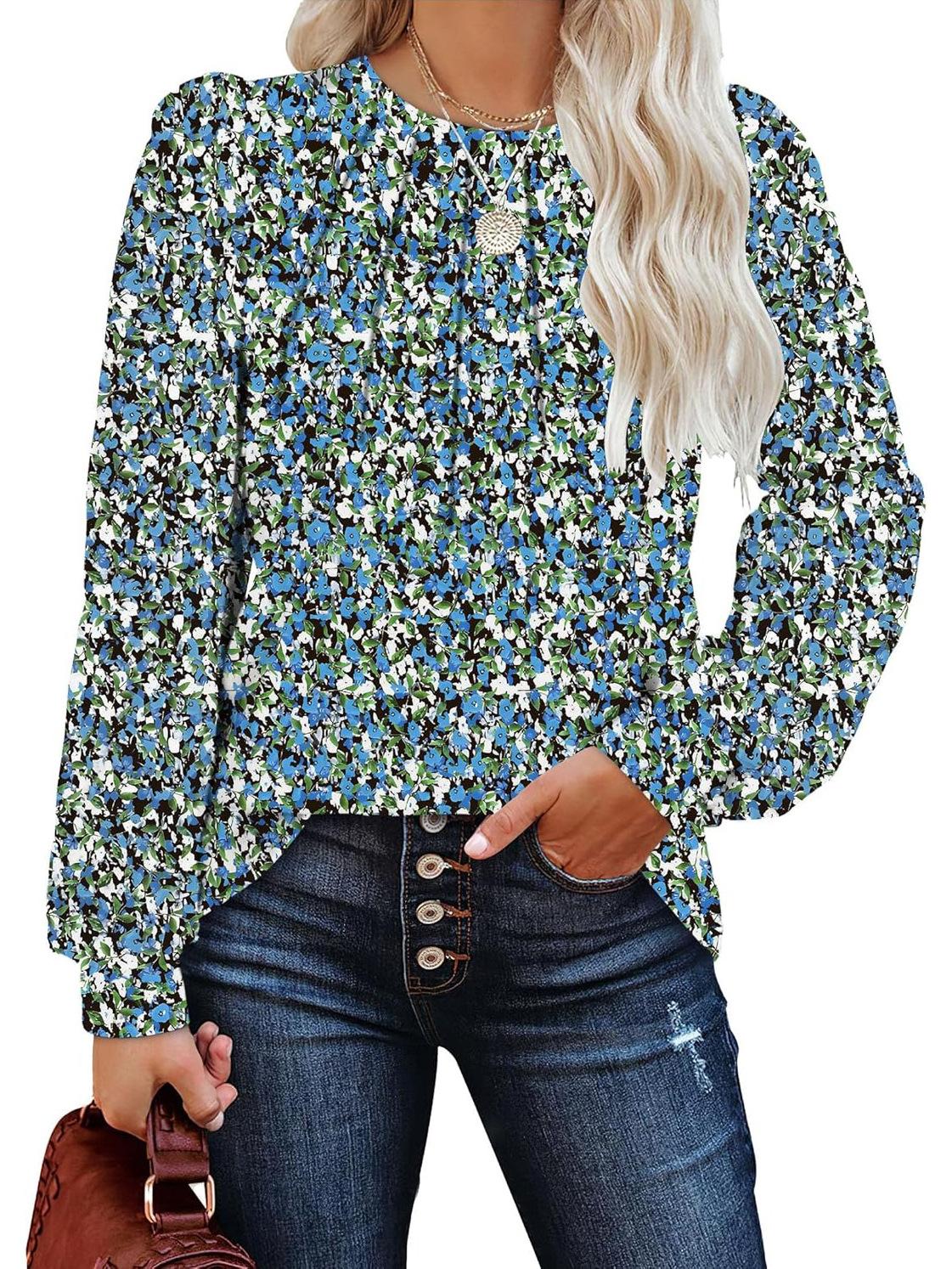 

Женская модная нижняя рубашка, новая трикотажная футболка с длинными рукавами и круглым вырезом, повседневная футболка XXL изумрудный