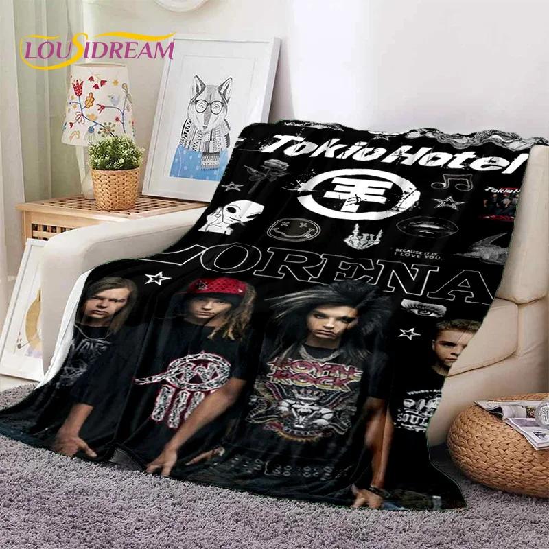 Rock Band Tokio Hotel Bill Kaulitz Soft Flannel Blanket for Bed Bedroom Sofa Picnic,Throw Blanket for Cover Outdoor Leisure Gift