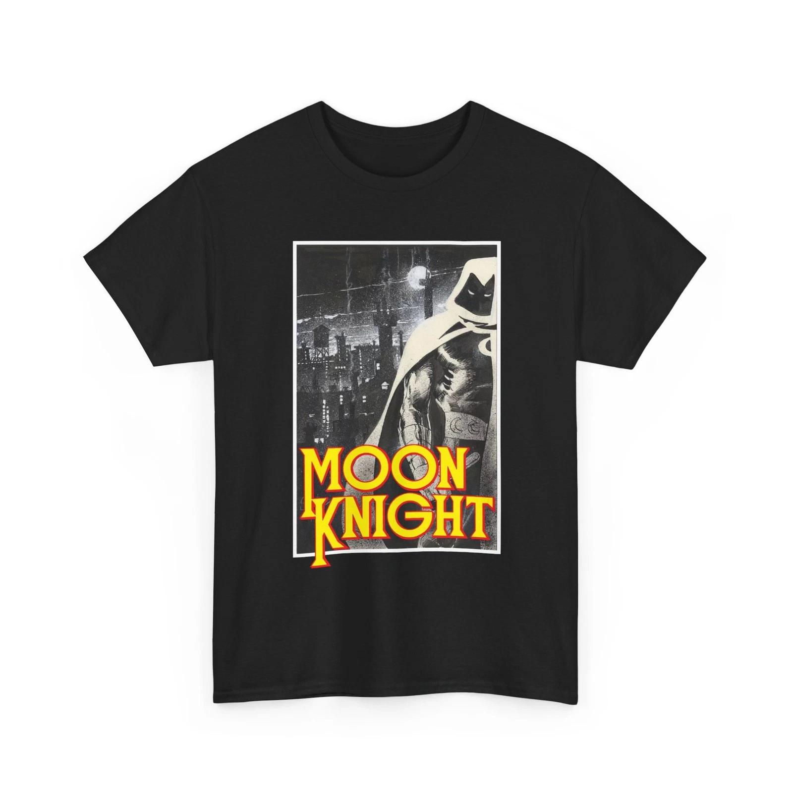 Moon Knight T-Shirt Bill Sienkiewicz Art Marvel Comics 1980s Retro Vintage-Style M