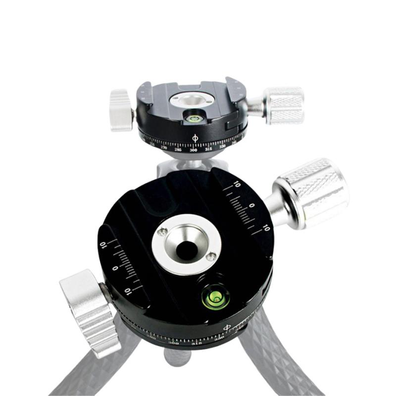 1Set 360° Rotate Panoramic Shooting Clamp For Arca Swiss Camera Tripod Quick Release Clamp Holder Tripod Mount Plate Adapter