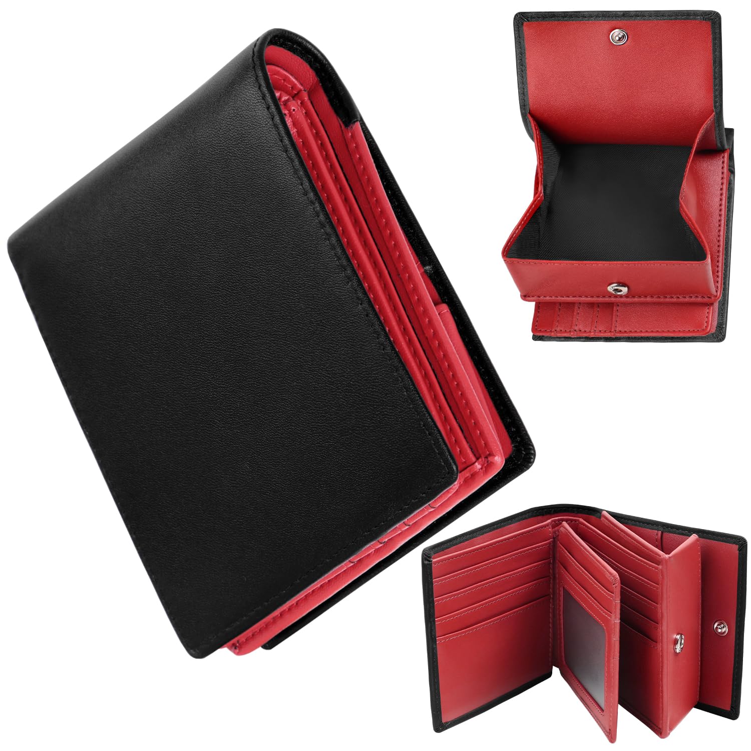 

Bifold Genuine Holds 22 Coin Made by Top Wallet RFID Skimming Bifold Large Popular Folding For Men and Gentlemen 22098 [GSG] Men s Wallet, Leather,