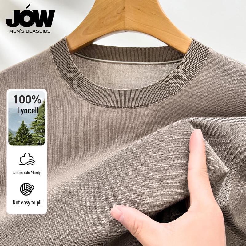 JOW Men's 100% Lyocell Round Neck T-Shirt