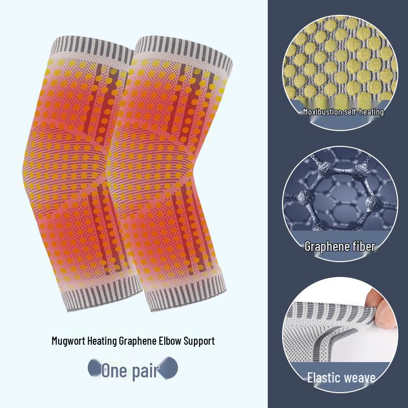 Graphene Heated Elbow Support: Cold-Proof, Warm Sleeve for Joint Sprain and Sports Use.