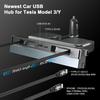 For Tesla Model Y Juniper 2026 Retractable Center Console USB Hub Model 3 Highland Phone Charger Fast Charging Docking Station