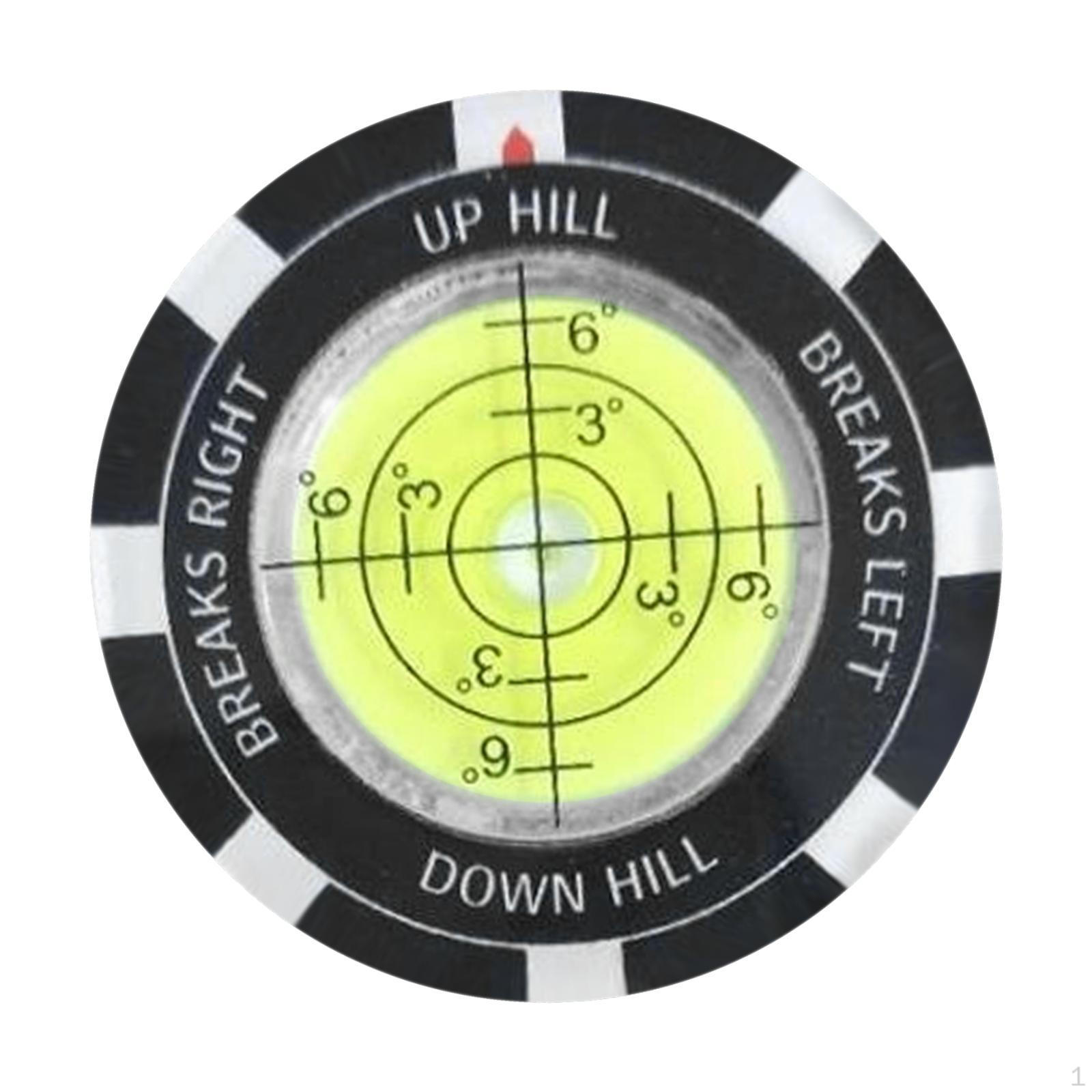 

Reader Ball Marker Golf Putting Aid Compact for Portable Professional Stylish Round Bubble Level чорний