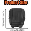 SecosAutoparts Driver or Passenger Side Bottom Replacement Perforated Leather Seat Cover Compatible with Chrysler Town and Country 2011-2016