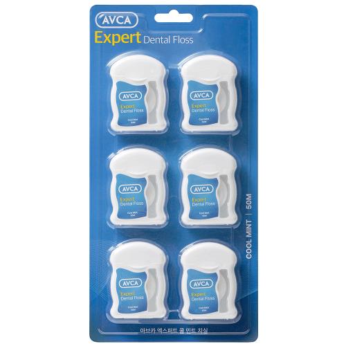 Expert Cool Mint Dental Floss 50m (6-pack)