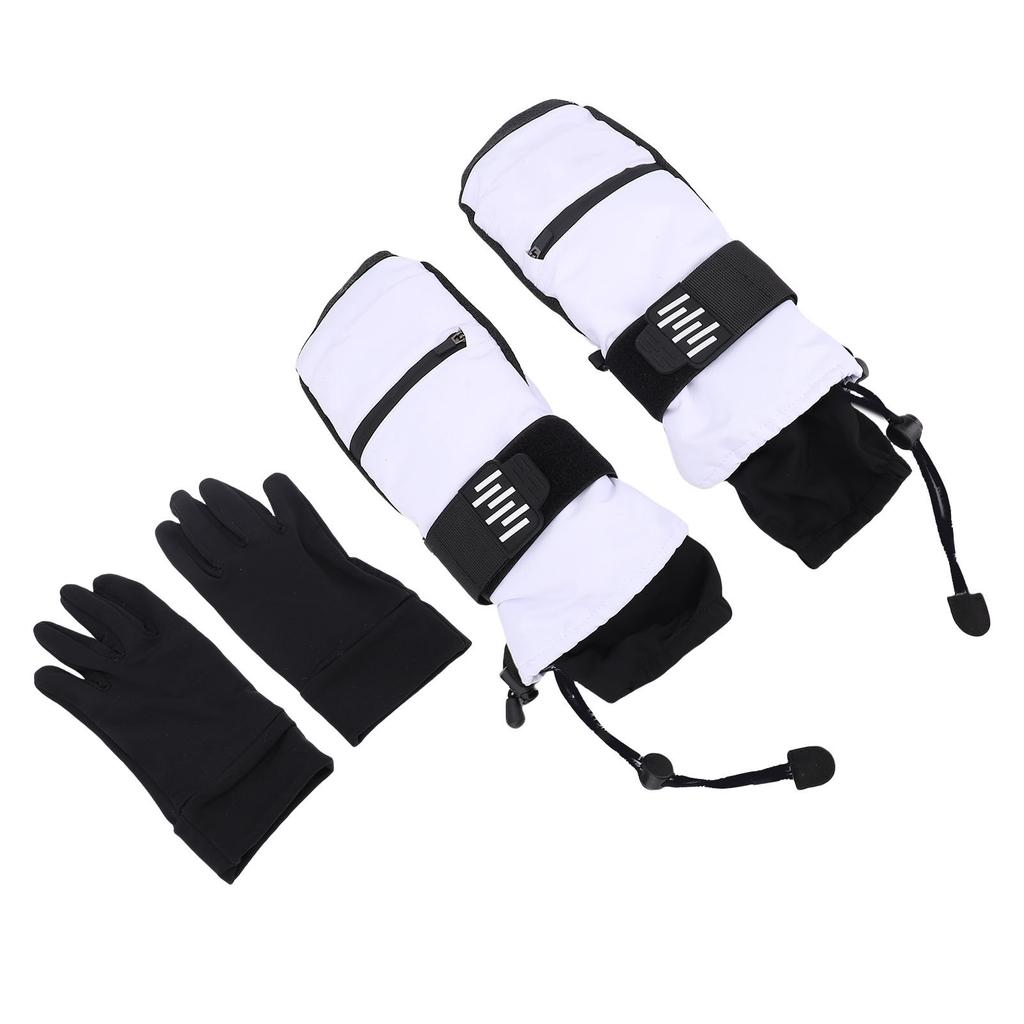 Rękawice narciarskie dla mężczyzn i kobiet, ciepłe na zimną pogodę, do snowboardu, rękawice do sportów śnieżnych z wewnętrzną warstwą