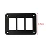 Waterproof Rocker Switch Housing Panel Black Aluminum Bracket for Auto Marine Yacht RV SUV Truck