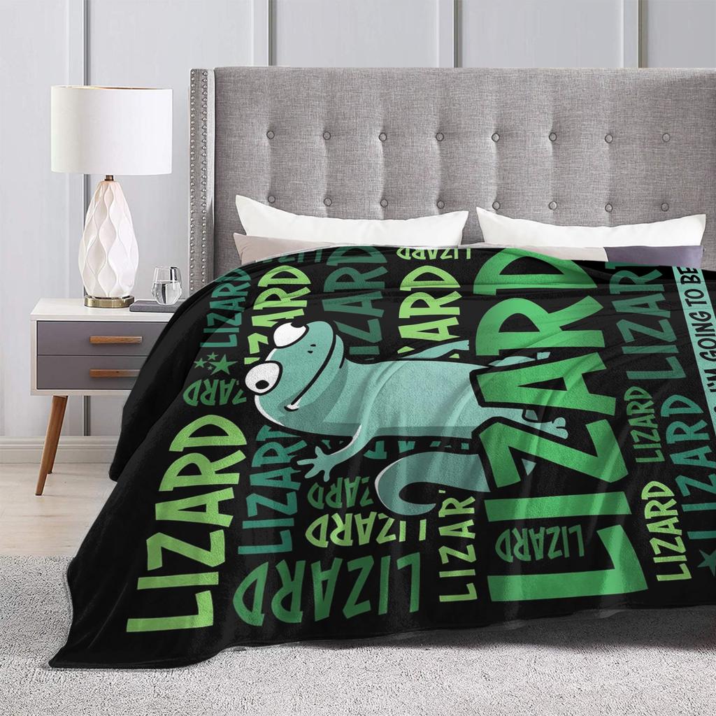 La Lucertola Lucertola Ah Vado a Letto coperta Pile Hoppers Tom Lucertola Coperta Super Calda per Biancheria da Letto Divano Copriletto