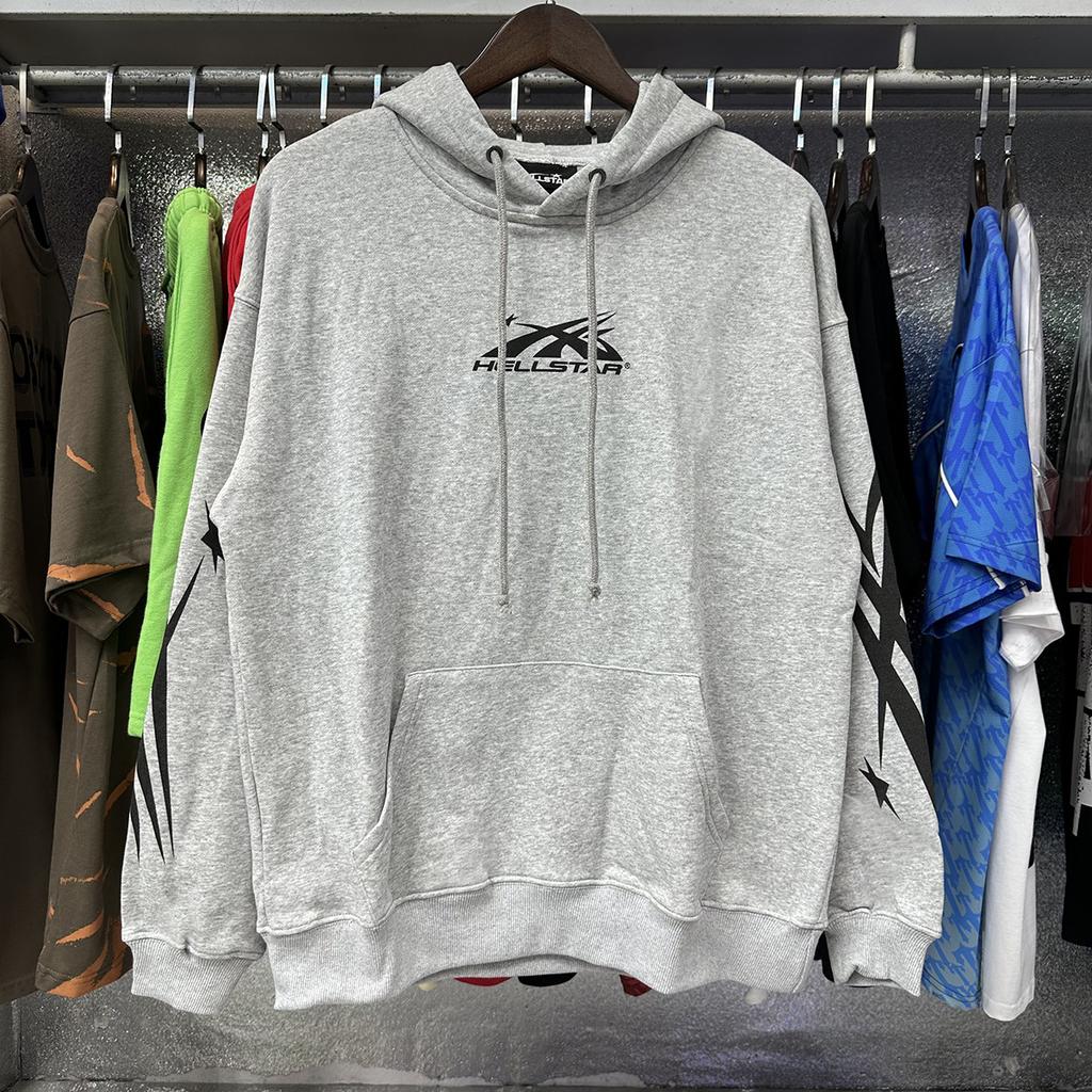 [Autumn and Winter Series] Fog High Street Washing Water Old Heavy Industry Head Printing Casual Sweater Couple Hoodie
