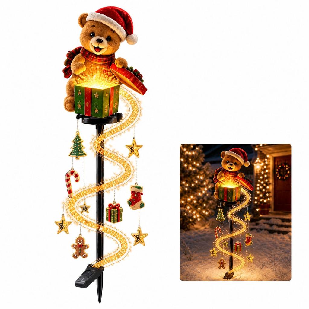 Garden Stake Lights, Gnome Outdoor Decor for Yard Patio and Walkway