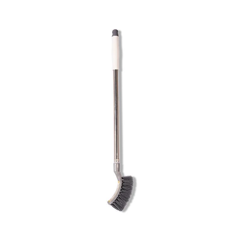Extended Handle Stainless Steel Toilet Brush with Square Head серый