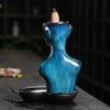 1pc, Body Art Ceramic Handicrafts Home Decorate Backflow Incense Burner Incense Censer (Without Incense)