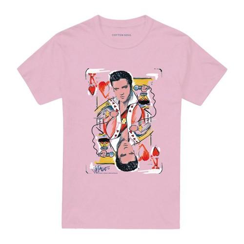 Elvis Presley Unisex Adult King Of Hearts T-Shirt