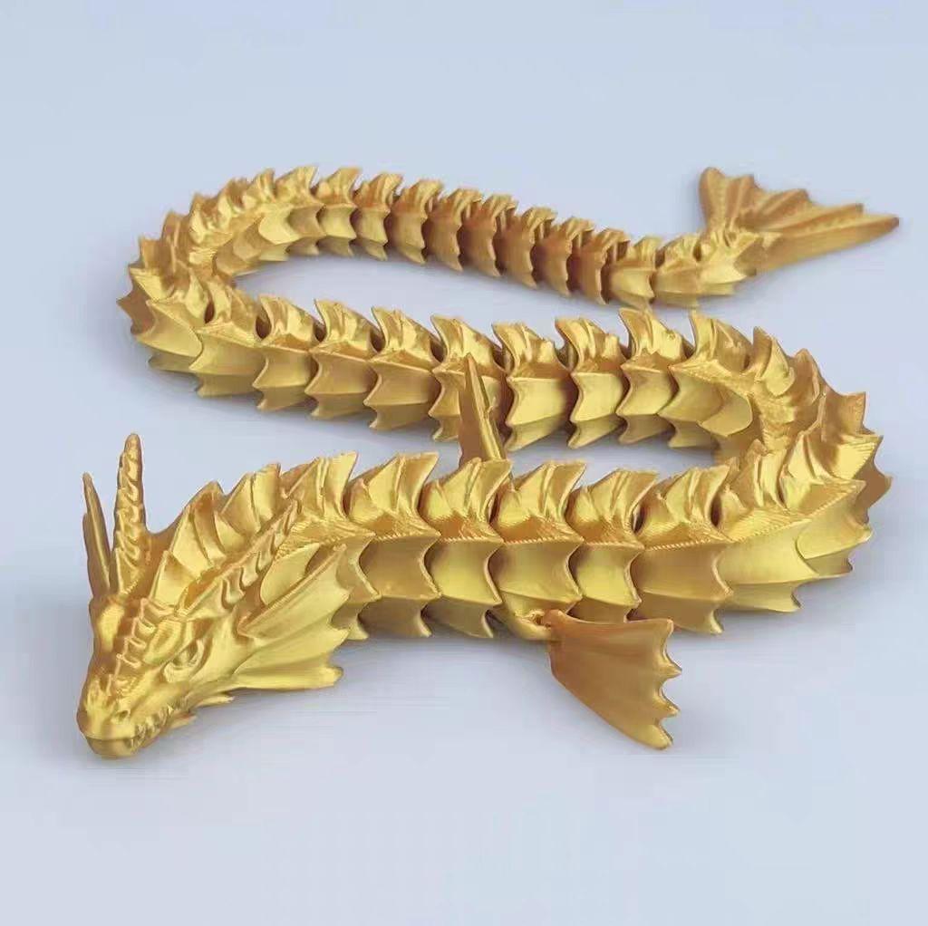3D Print Dragon Model Toys 35Cm Creative Dragon Office Desktop Ornament Plants Rockery Fish Tank Landscaping Decoration Kid Toy