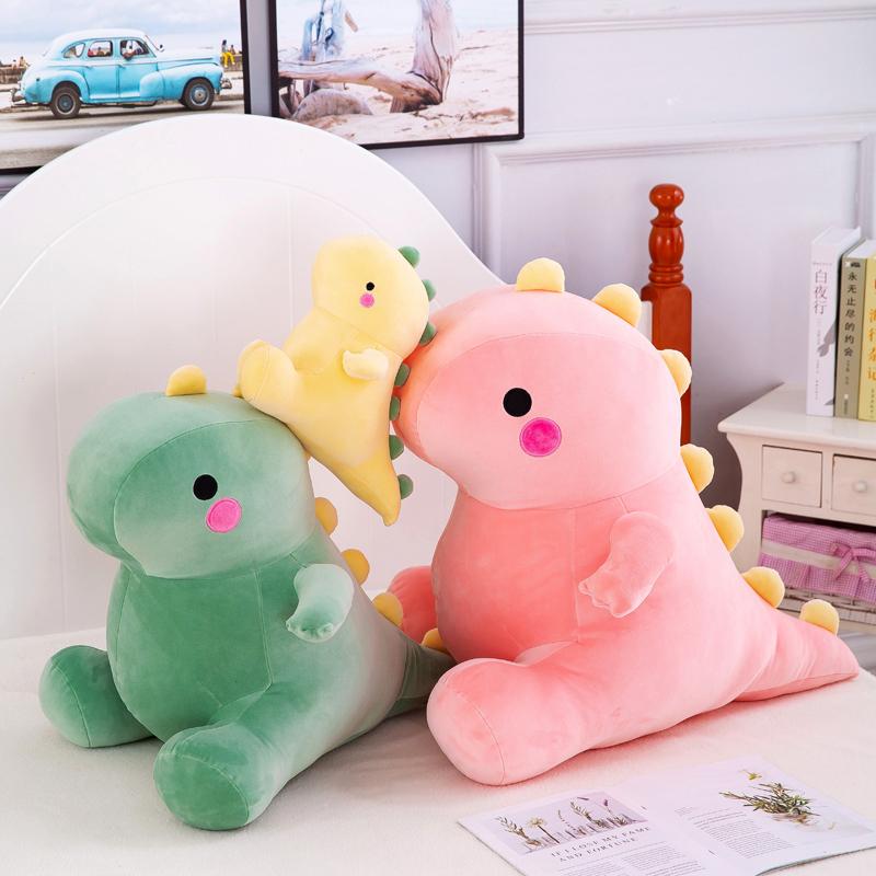 25-40CM Lovely Dinosaur Plush Toys Super Soft Cartoon Stuffed Animal Dino Dolls for Kids Baby Hug Doll Sleep Pillow Home Decor