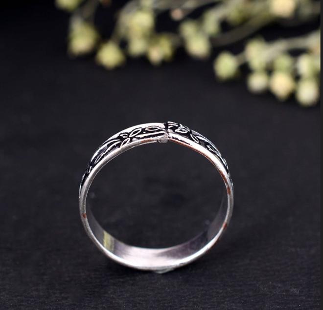Handmade Silver Arthritis Ring – Adjustable Therapy Splint for Thumb & Finger Joints, Comfortable Jewelry