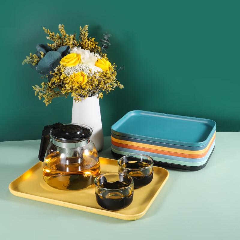 Simple Rectangular Plastic Serving Tray