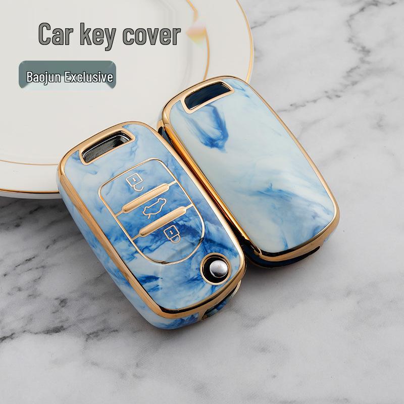 Baojun Autoschlüssel-Tasche für Modelle 510, E200, 530, 730, 560, 310W, 360 - Faltbarer Fernbedienungshalter