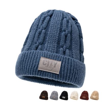 Autumn Winter Velvet Wool Hat Women's Warm Knitted Hat Thick Windproof Ear Protection Hat Men's Hat