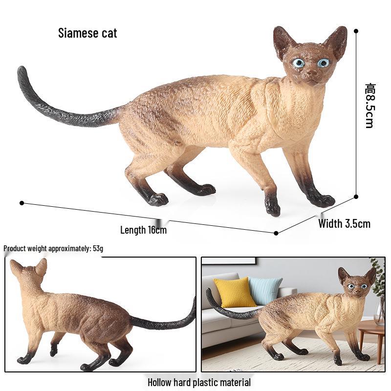 Realistic Exotic Orange Tabby Cat Heart Model Ornament