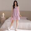Modal pajamas for women, with pads, one-piece tank shorts, summer loungewear, pure and alluring style, can be worn as an outerwear set