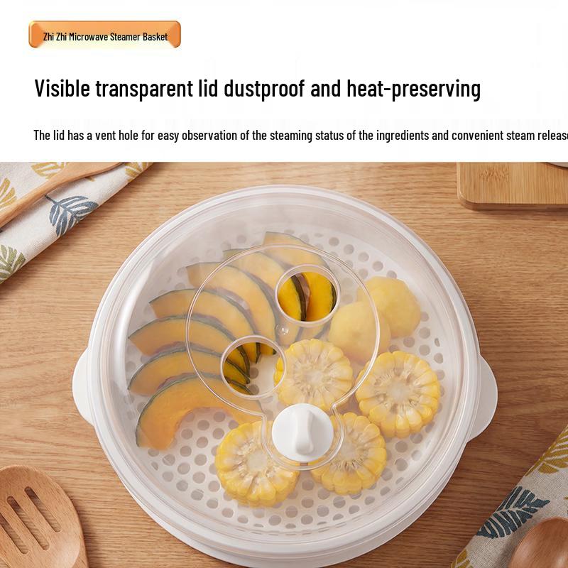 Zhi Zhi Food-Grade Microwave Steamer Basket