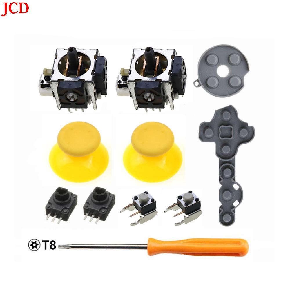 JCD 11 in 1 for Microsoft Xbox 360 Controller Analog Stick Sensor Potentiometers + Thumb Grips LT RT Trigger Switch Buttons