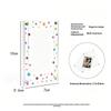 Magnetic 3 Inch Photo Frame Refrigerator Sticker Star Wave Dot Pattern Fridge Magnet for Holiday Souvenir Display