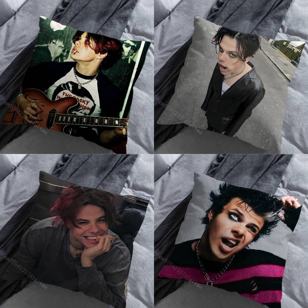 Fine Glasses Unisex Y-Yungblud Singer Yb Pillow Case For 30X30cm,45X45cm,55X55cm, For Home Bedroom Decoration And Protector