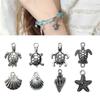Set of 100 Multipurpose Oceans Inspired Jewelry Charm Sea Themed Ornaments Fashionable Earring Necklace Accessories