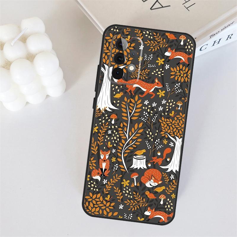 Herbstlaub Fallender Fuchs Für Samsung Galaxy A55 A35 A15 A36 A56 A26 A16 A22 A32 A52 A54 A34 A53 A33 A13 A06 A05 Hülle