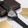 Casual Mechanical Watch Simple Quartz Wrist Watch New Triangular Hollow Watch  Men