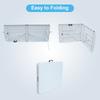 180.34cm Folding Leisure Table, Suitable for Outdoor/Home/Office Use, Rust-Resistant and Easy to Clean (White)