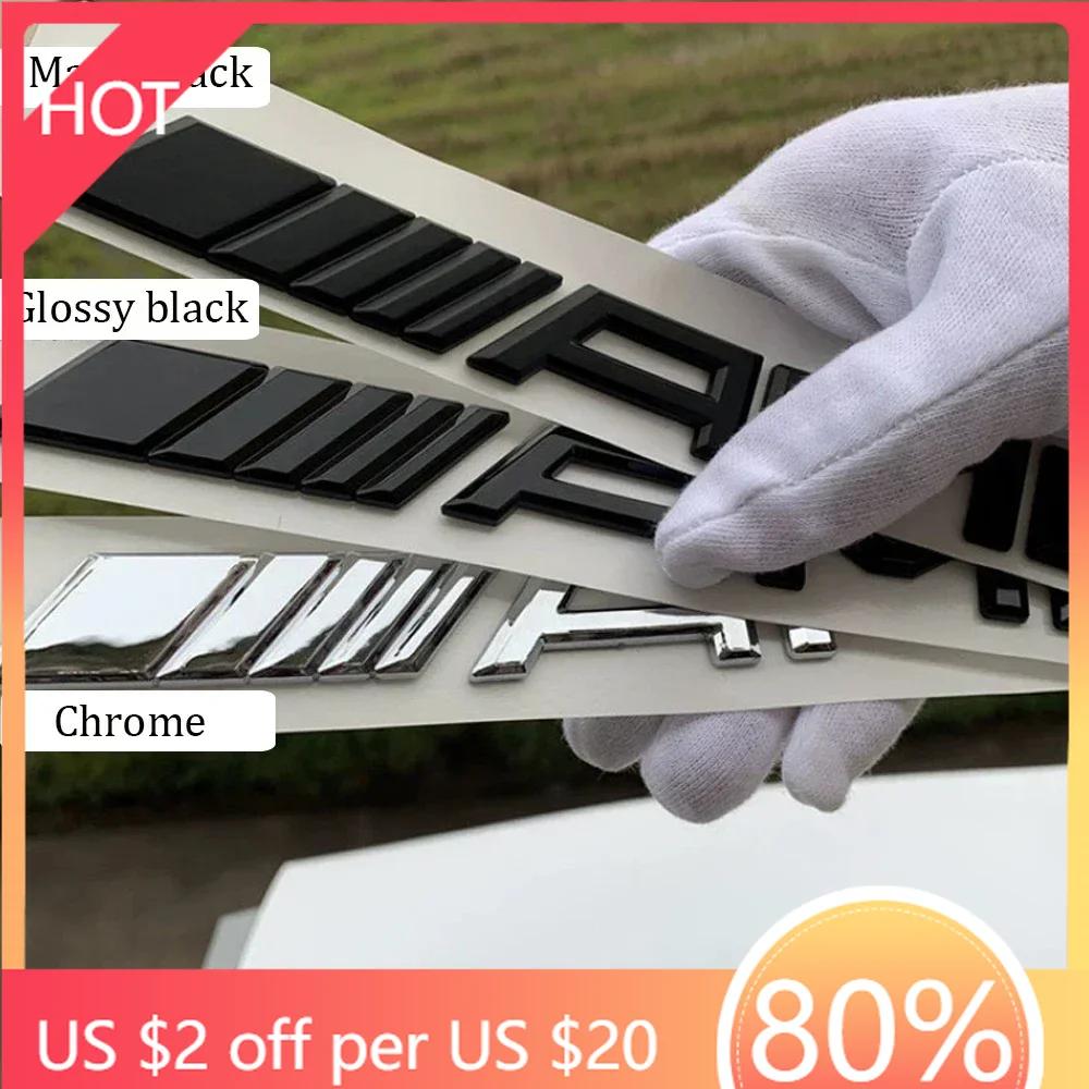 Car Sticker 3D ABS Car Rear Trunk Badge Decal Letters Sticker For Mercedes Benz AMG A B C E G CLA C63 C63S E53 GT SLK W176 W205