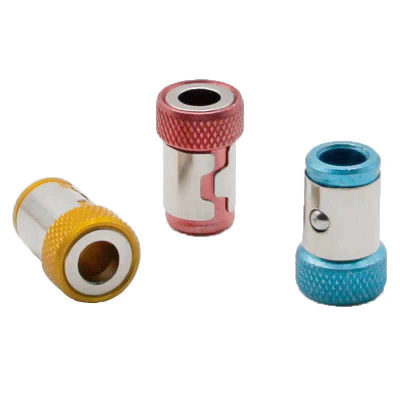 1/3 Stück Universal 1/4 Batch Kopf Farbige Magnetspule Metall Schraubendreher Kopf Positionierung Magnetisierer Elektrowerkzeug Zubehör Set