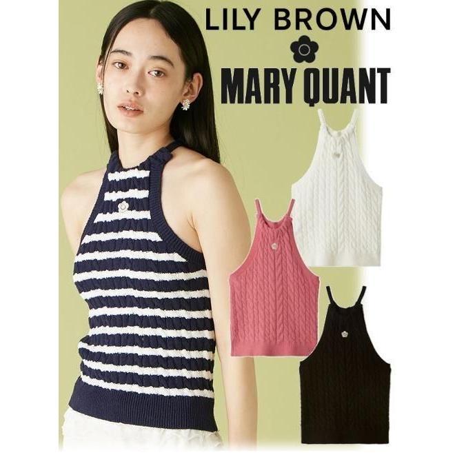 (Sale 50% OFF) Lily Brown / Lily Brown [MARY QUANT] Ameri Cable Knit 25 Spring/Summer. LWNT254007 (10% OFF & 5x PT)