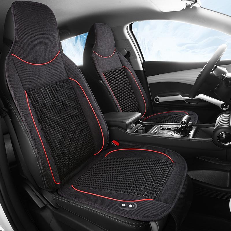 DC12/24V Air Conditioning Cooling Blow Air with Fan Massage Seat Pad Mat Cover Summer Cool Cushion Seat Ventilation Car Cushion