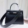 High-end Quality Bag Second-generation Leather Box Cowhide Wide Shoulder Strap Commuter Handbag Single Shoulder Messenger Bag