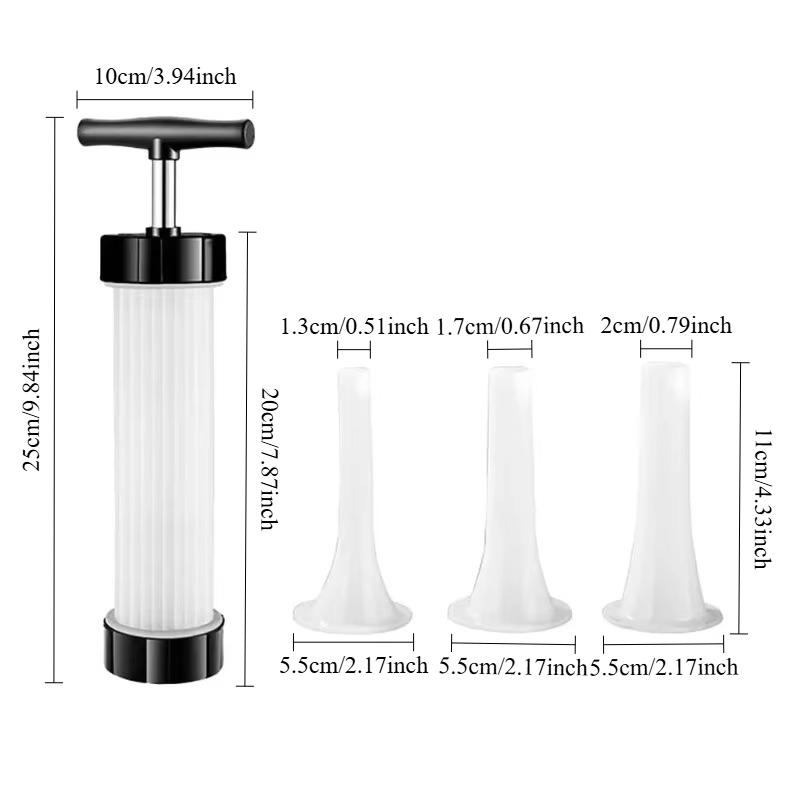 Handmade Household Sausage Filler Kitchen Tool Manual Meat Injector for Sausage Making DIY Cooking Accessory