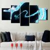 5 Pieces Canvas Wall Arts Poster Painting Animation Demon Slayer Dragon Wallpaper Home Decor Picture Print Living Room Mural