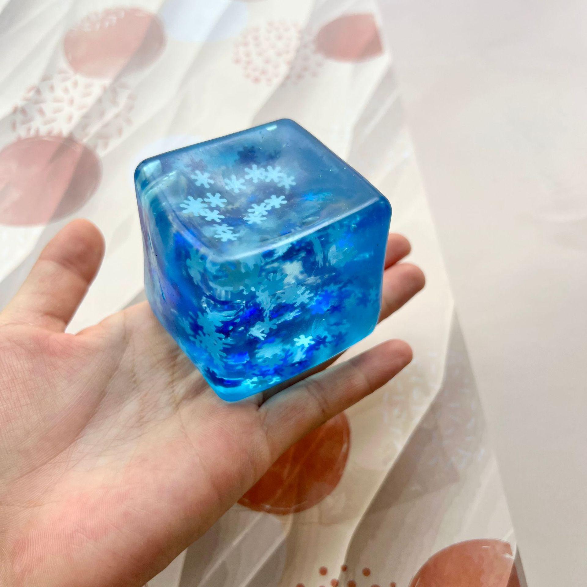 

1Pc Squishy Maltose Snow Ice Cube Stress Balls Stress Balls For Adults Anxiety Relief Funny Stress Calming Toys