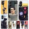 S-Skibidi Toilet Mobile Cell Soft Phone Case For Xiaomi Redmi 15C 15 13C 13 Poco X5 X6 X7 F7 Ultra M7 12C 12 10 10C 9C 9A 9T 9 F