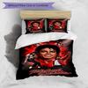 3pcs Duvet Cover Set (1*Duvet Cover + 2*Pillowcase, Without Core), Michael Jackson Print Bedding Set, Bedroom Decor, All‑Season, Birthday Gift