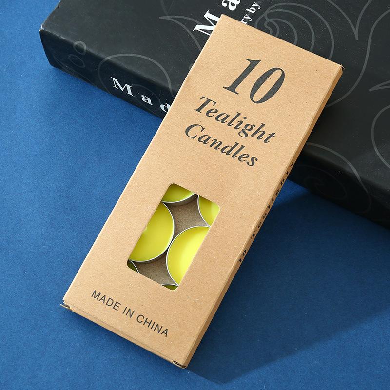 10 Pieces Round Aluminum Shell Tea Candle, Romantic Proposal, Candle, Ktv Hotel, Tea Making, Thermal Insulation Small Candle