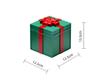 Luminous Christmas Gift Boxes and Music Box Ornaments for Shop Windows