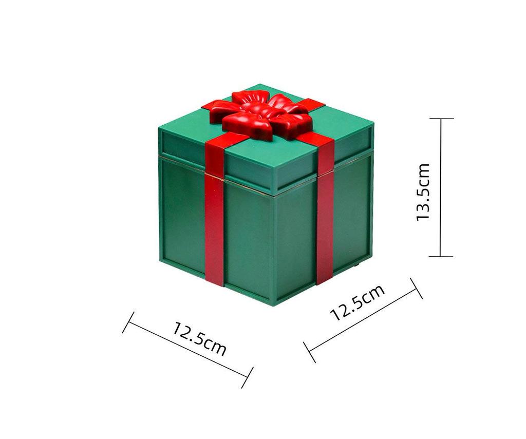 Luminous Christmas Gift Boxes and Music Box Ornaments for Shop Windows